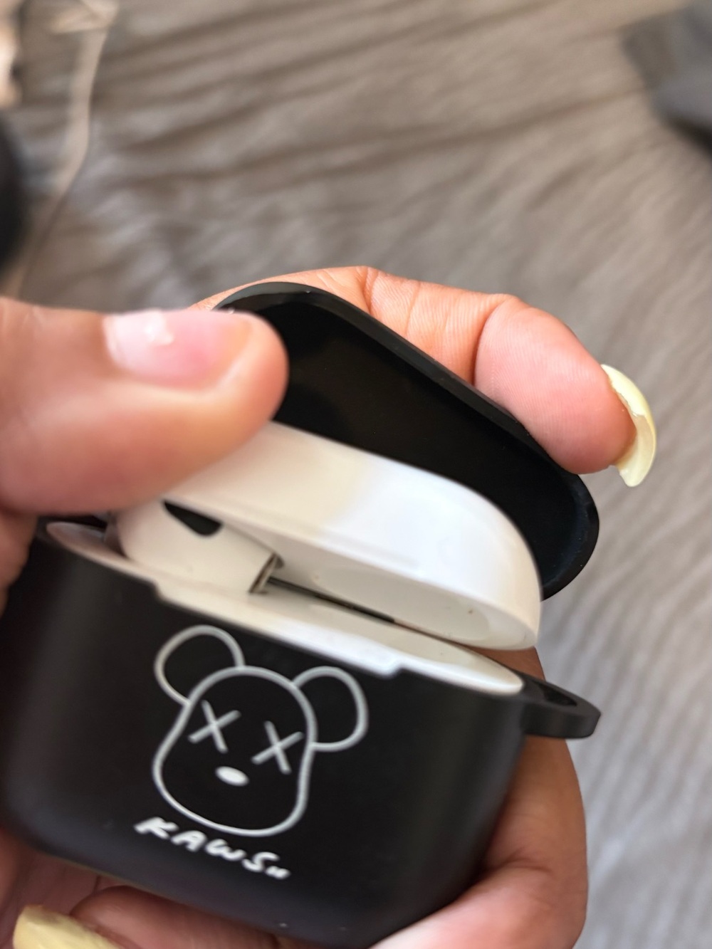 AirPod pros w KAWS black Bear AirPods Case